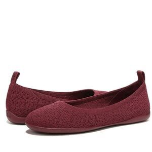 Zodiac "Caitlin" round toe knit flats in dark red merlot size 5 NWT